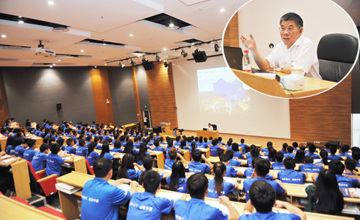 奮進中國新時代 筑夢柳工新征程 曾光安為新入職大學生授課